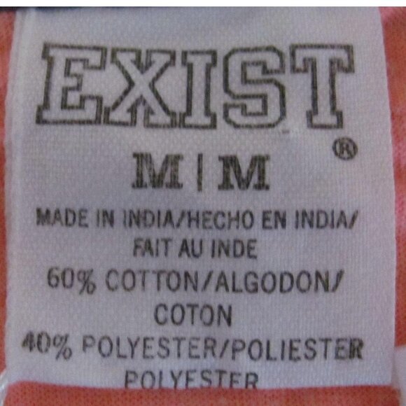 Exist Round Neck Ringer Jersey Soft Tee T-Shirt - Picture 4 of 8